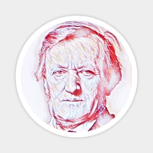 Richard Wagner Portrait | Richard Wagner Artwork | Line Art Magnet
